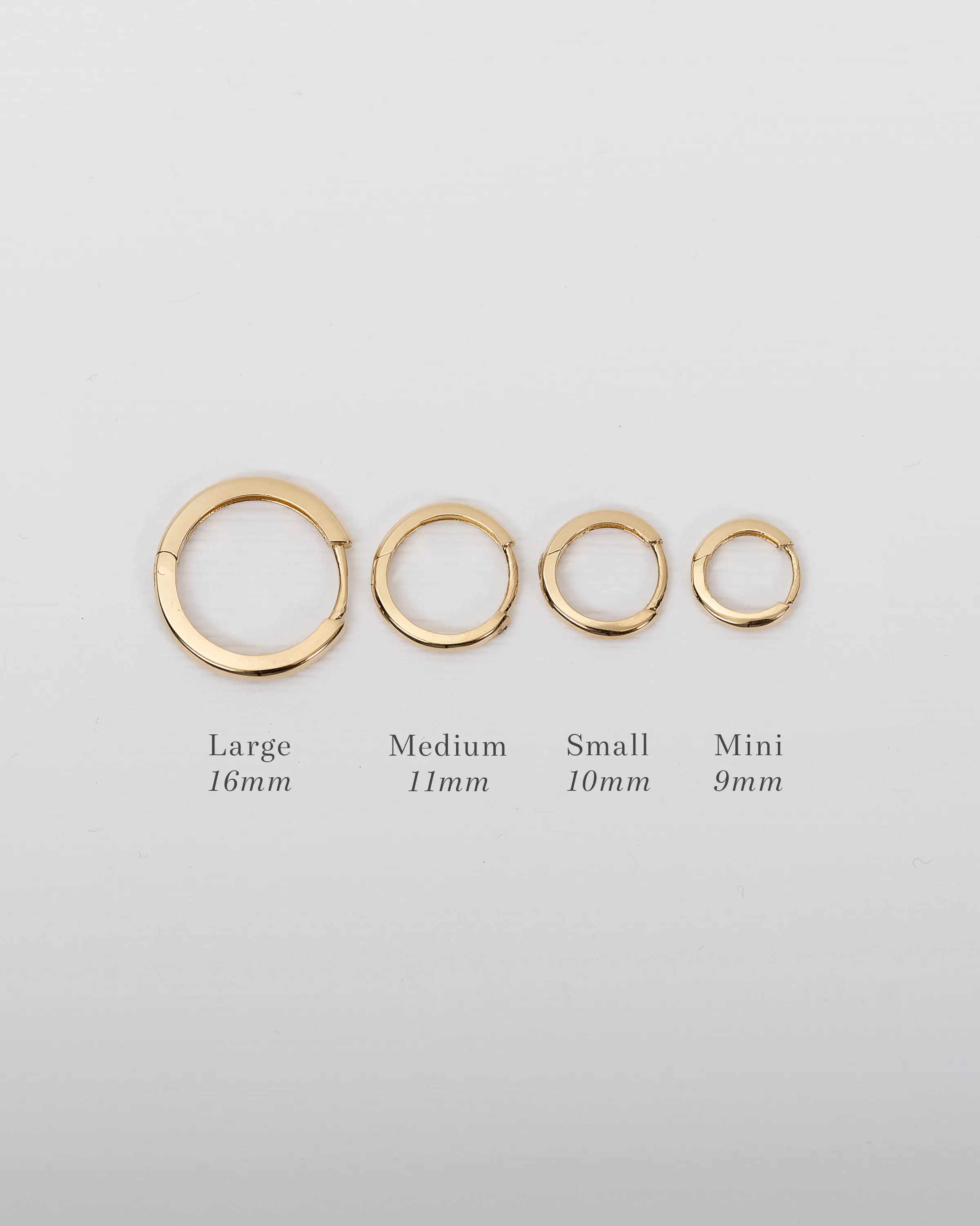 14k Gold Small Huggie Earrings