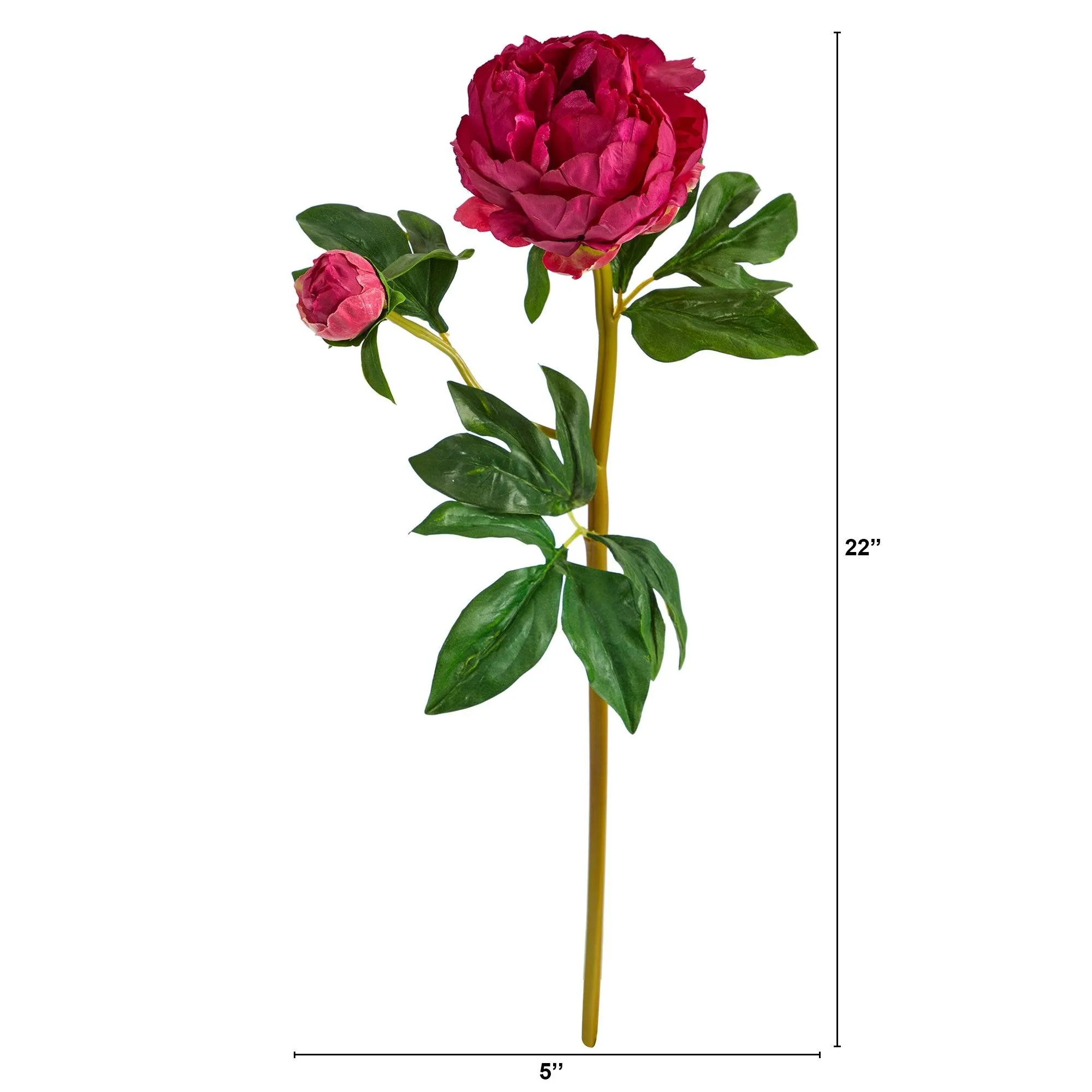 22” Peony Artificial Flower (Set of 3)