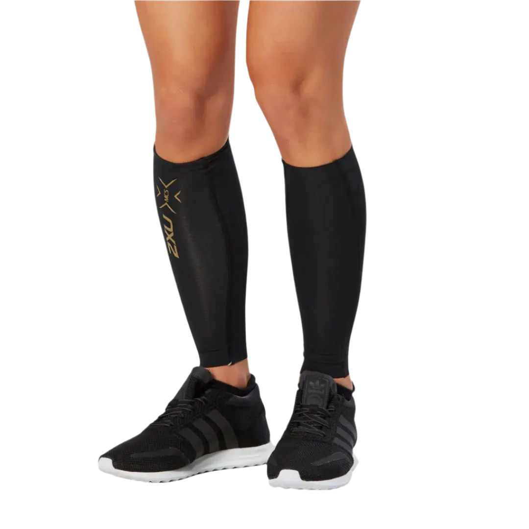 2XU - Light Speed Comp Calf Guards - Black/Gold