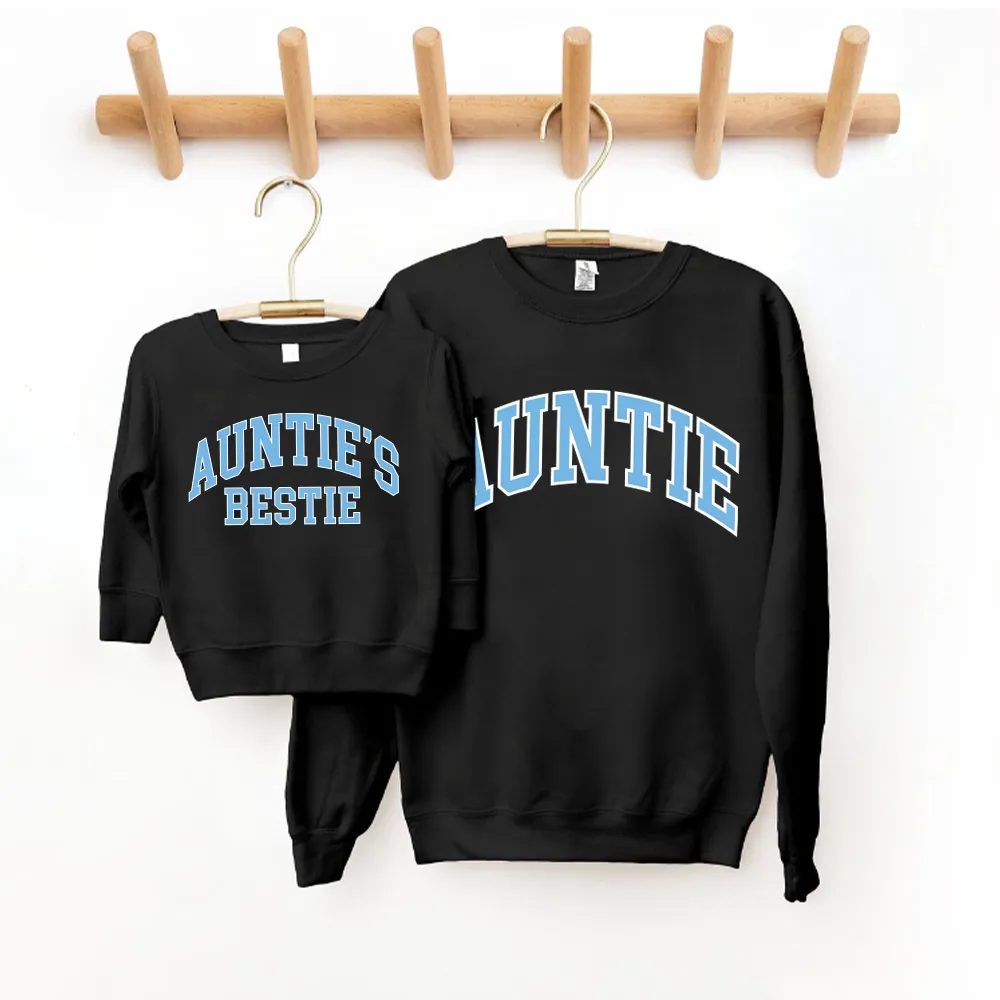 Auntie & Auntie's Bestie Essential Varsity Matching Sweatshirts