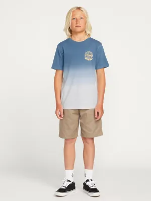 Big Boys Established 1991 Dip Short Sleeve Tee - Aged Indigo