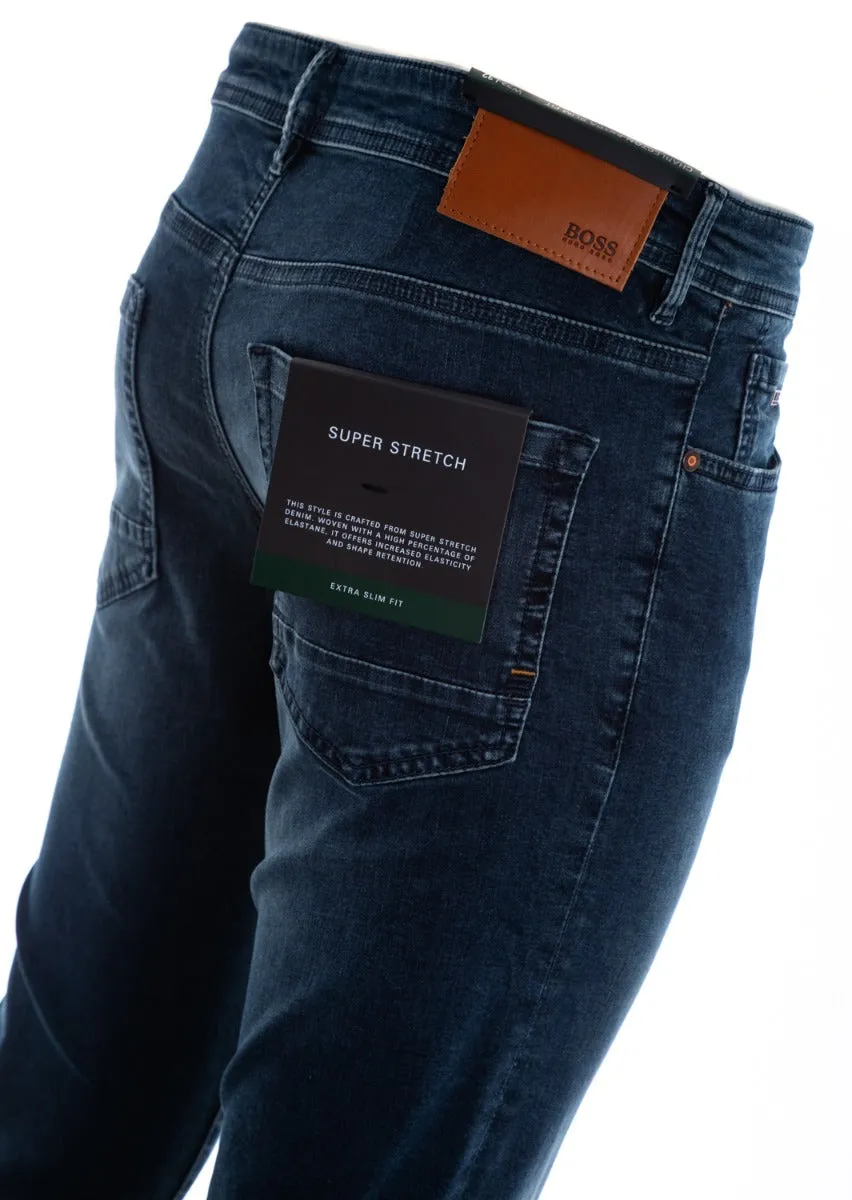 BOSS Charleston BC Jean in Dark Denim Stretch