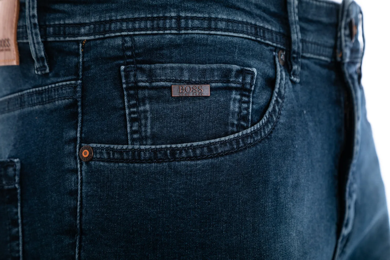 BOSS Charleston BC Jean in Dark Denim Stretch