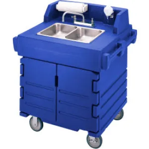 Cambro® KSC402186 Camkiosk Hand Sink Cart, Navy Blue