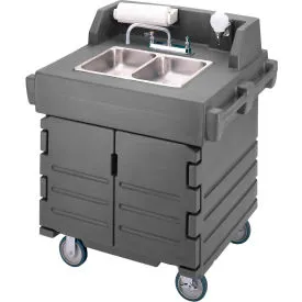 Cambro® KSC402191 Camkiosk Hand Sink Cart, Granite Gray