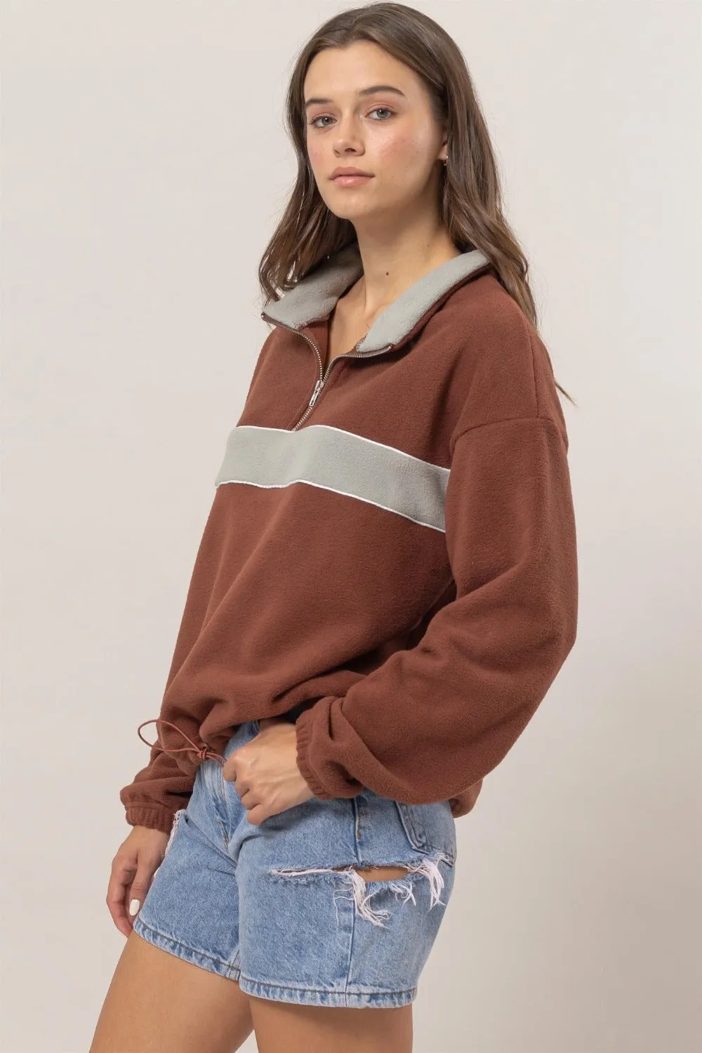 Camilla Half Zip Sweatshirt