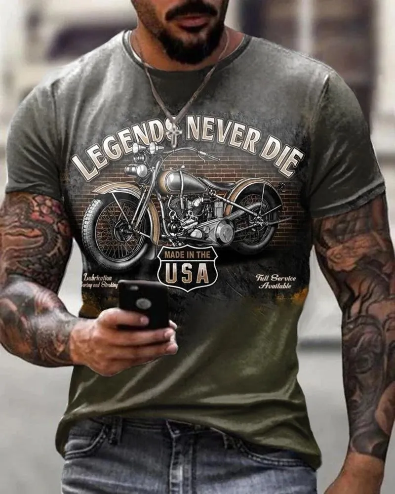 Casual Retro Short-Sleeved T-Shirt