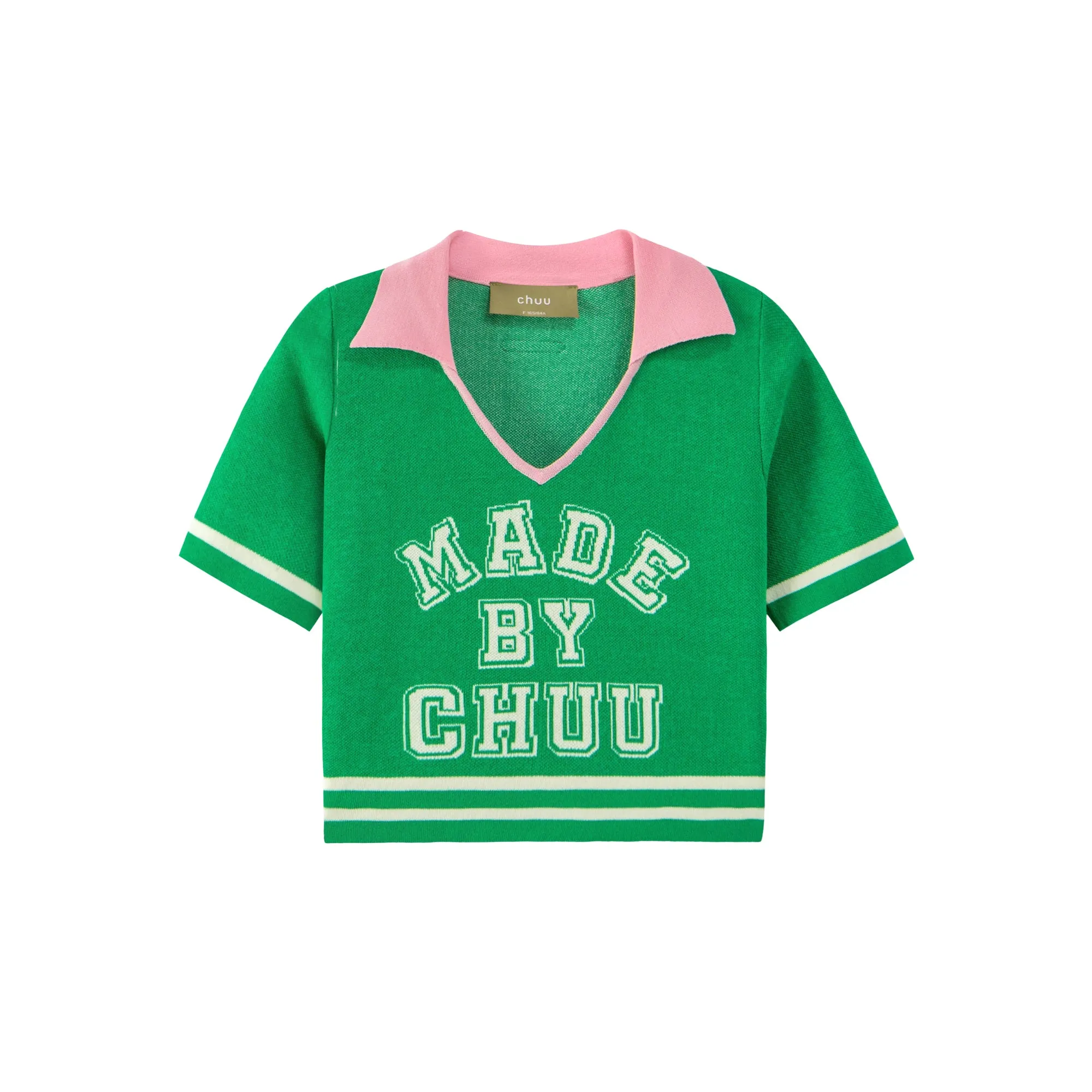 Chuu Spirit V-Neck Cropped T-shirt