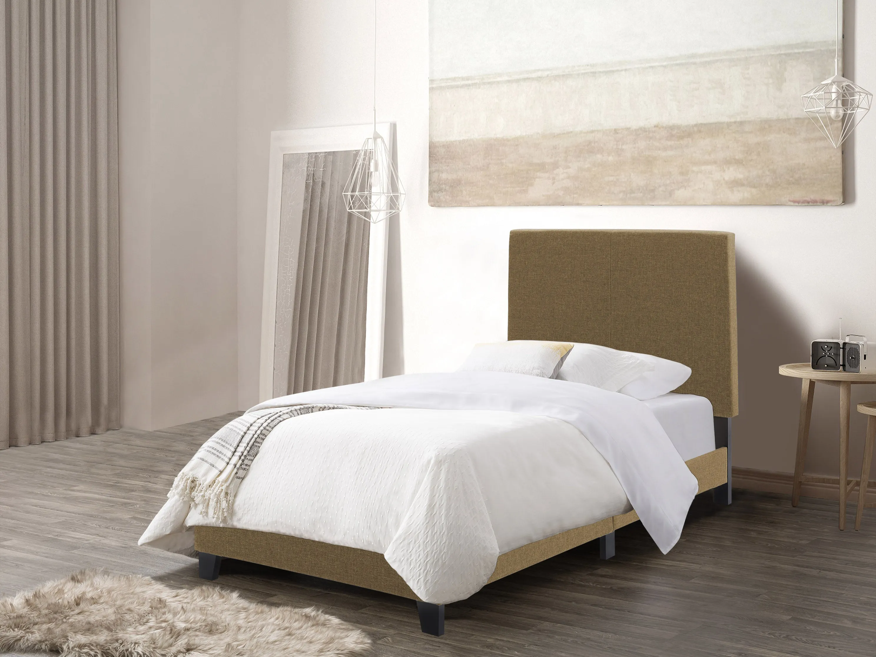 Clay Contemporary Twin / Single Bed