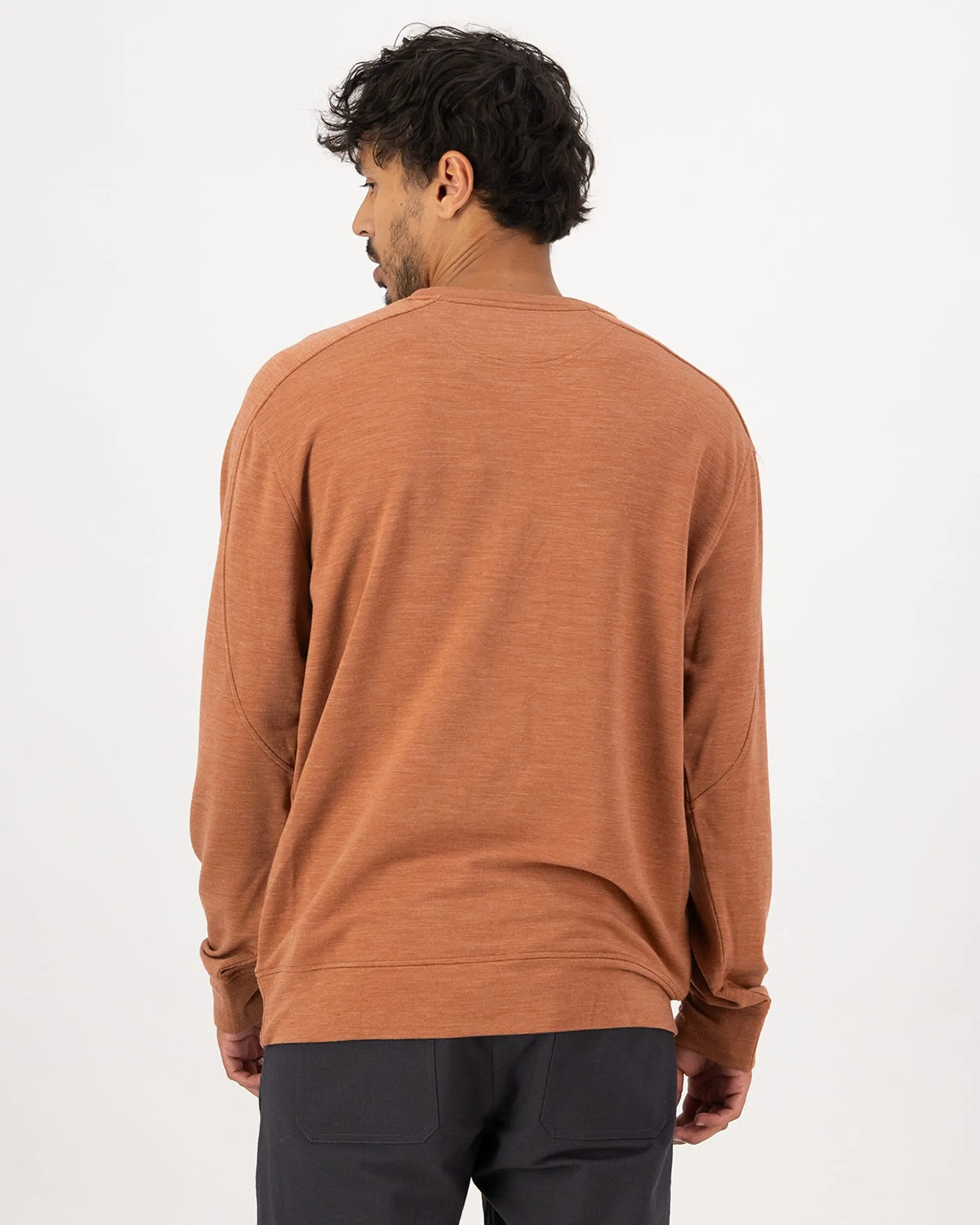 Covert Lite Merino Crew - Rust