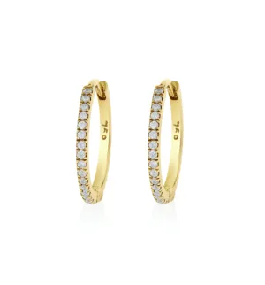 Diamond Hoop Earrings