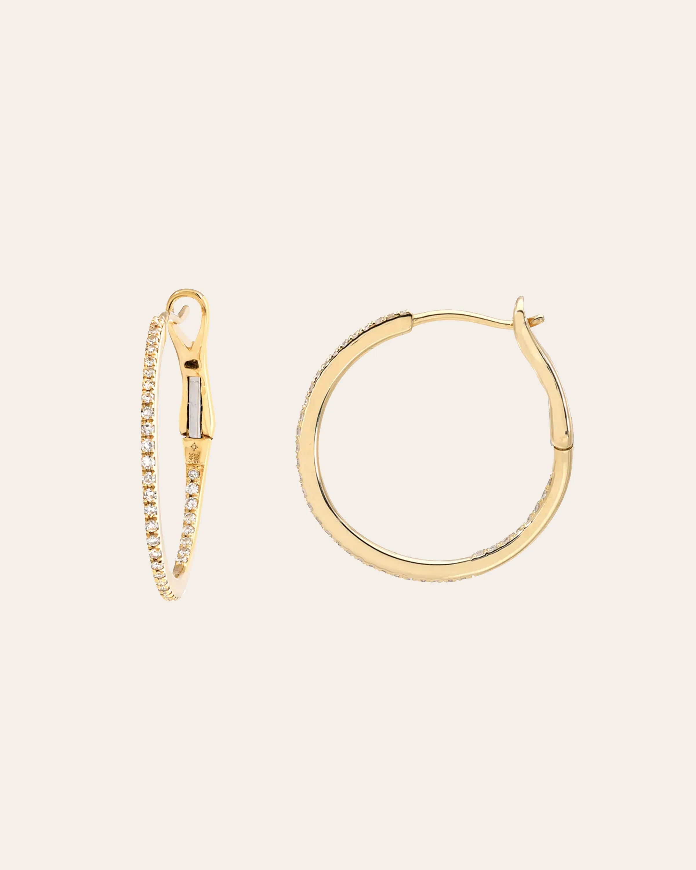 Diamond Small Hoops