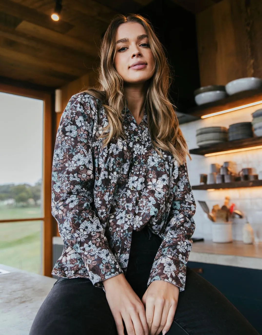 Floral Meadow Blouse - Francesca Floral