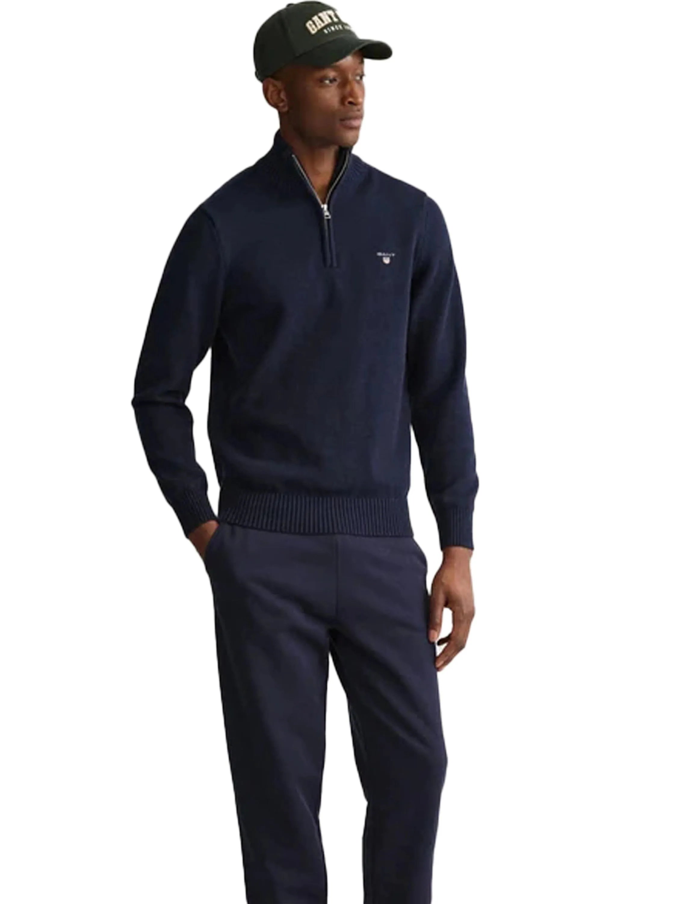 Gant | Mens Cotton Half Zip Sweatshirt