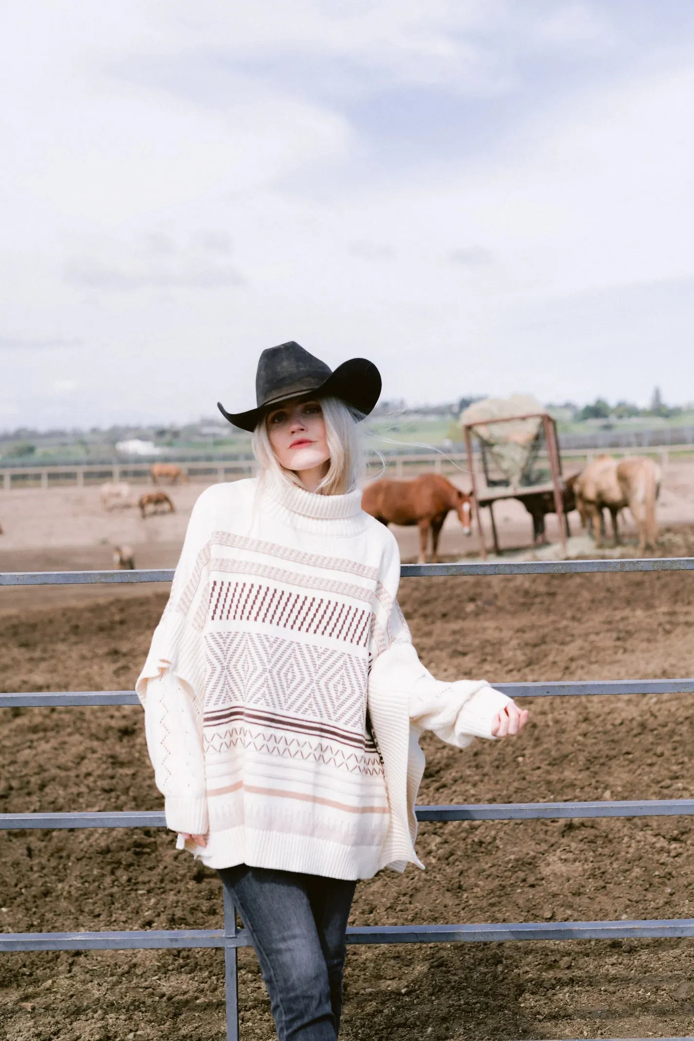 Gone With The West Poncho