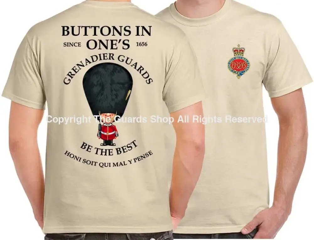 GRENADIER GUARDS BUTTONS IN ONE'S DOUBLE PRINT T-Shirt