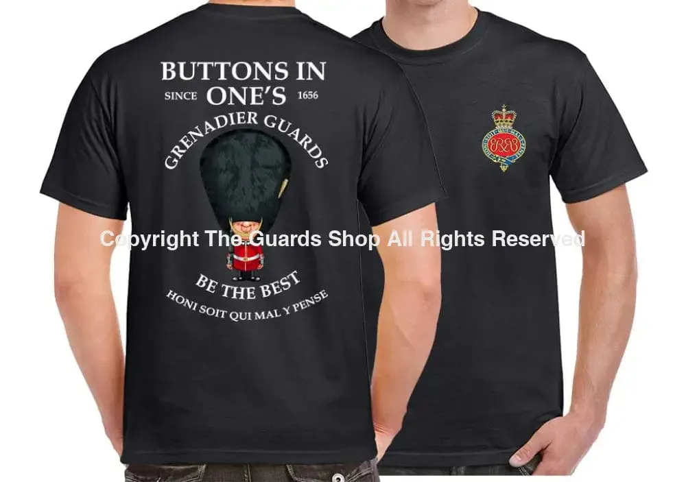 GRENADIER GUARDS BUTTONS IN ONE'S DOUBLE PRINT T-Shirt