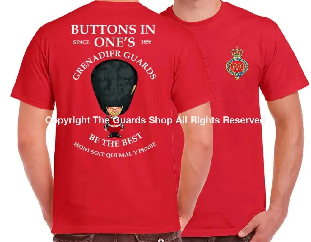 GRENADIER GUARDS BUTTONS IN ONE'S DOUBLE PRINT T-Shirt