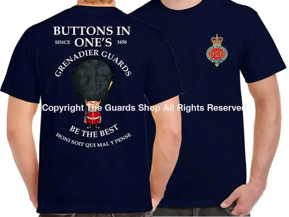 GRENADIER GUARDS BUTTONS IN ONE'S DOUBLE PRINT T-Shirt