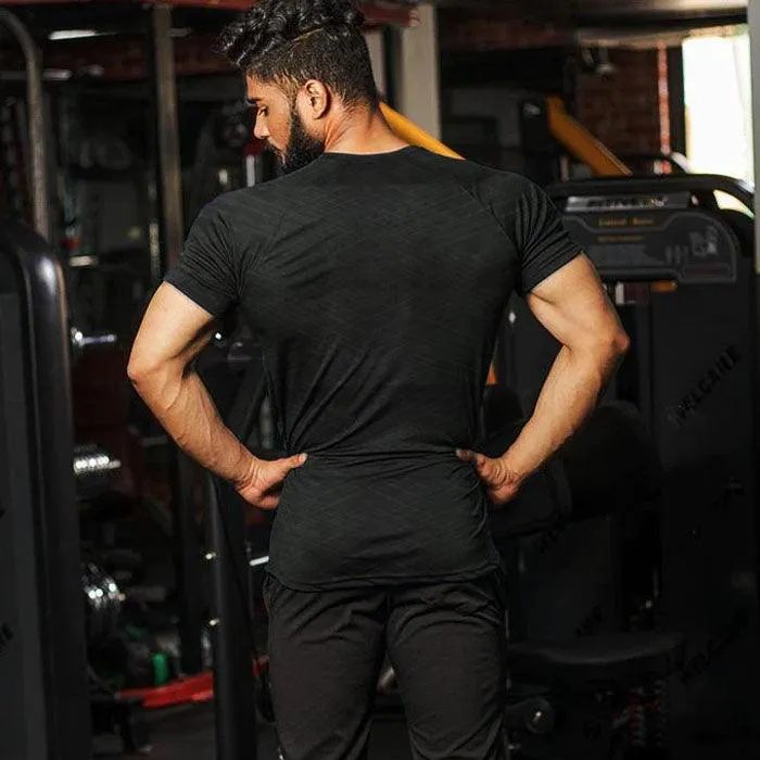 GymX Black T-shirt (pattern) - Sale