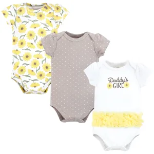 Hudson Baby Cotton Bodysuits, Daddys Girl Daisy Tutu