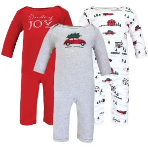 Hudson Baby Cotton Coveralls, Christmas Scene