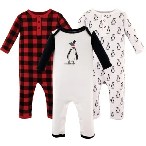 Hudson Baby Cotton Coveralls, Penguin