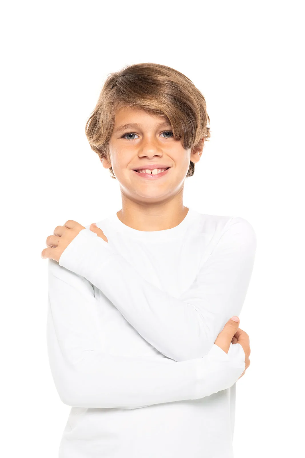 Kid's LumaLeo Long Sleeve T-Shirt | White