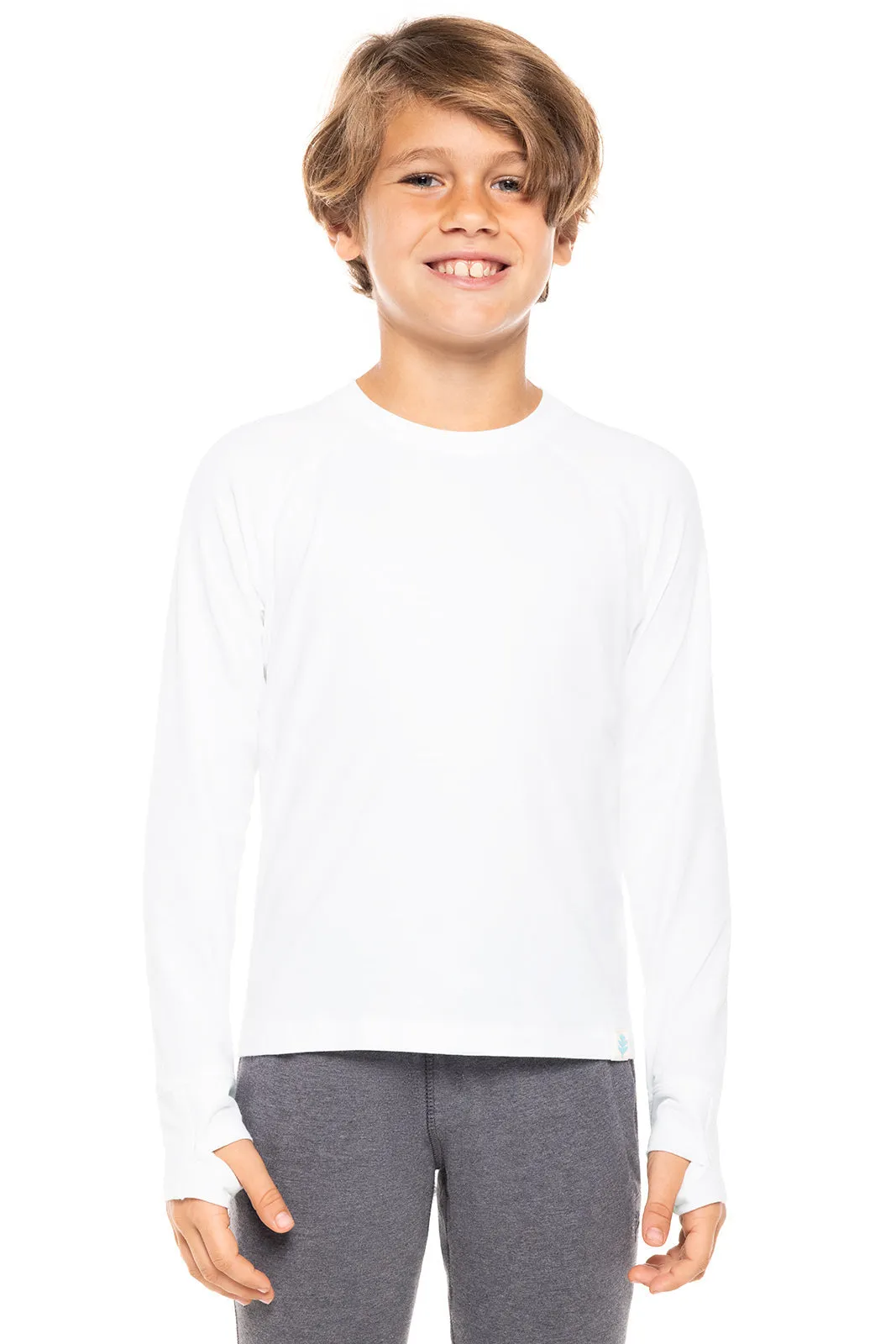 Kid's LumaLeo Long Sleeve T-Shirt | White