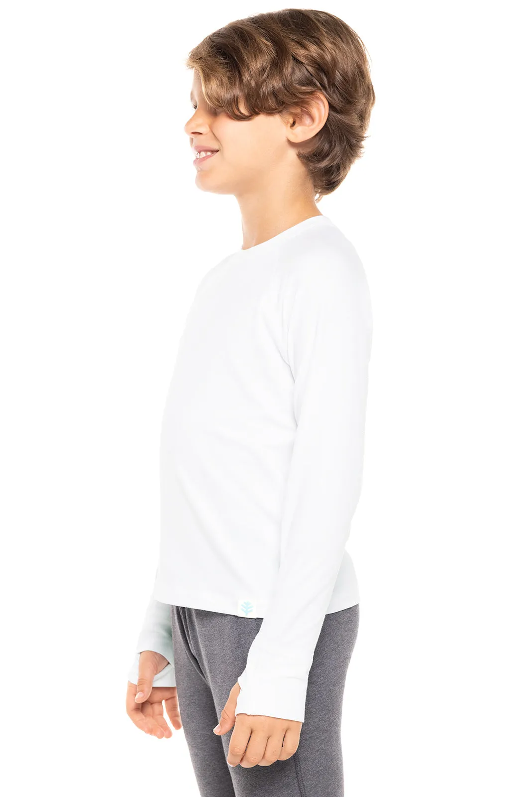 Kid's LumaLeo Long Sleeve T-Shirt | White