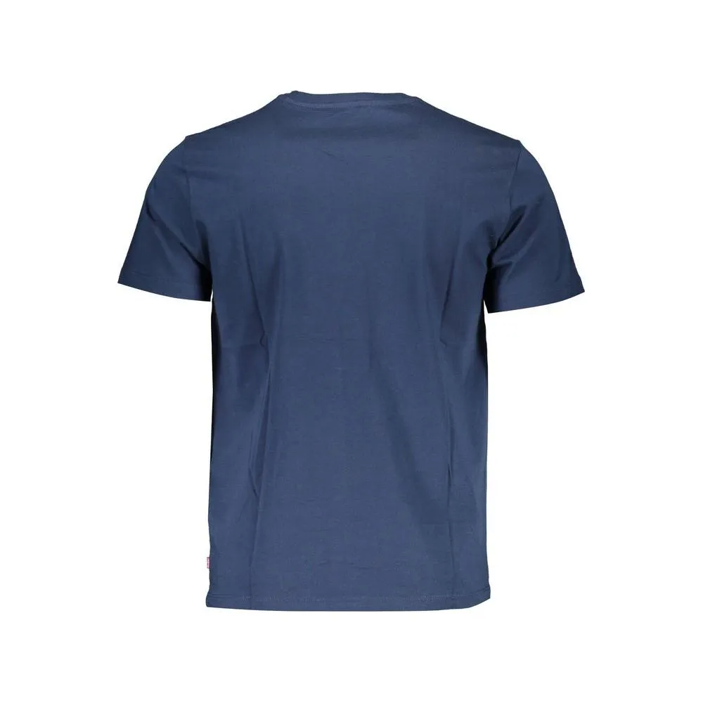 Levi's Blue Cotton Men T-Shirt