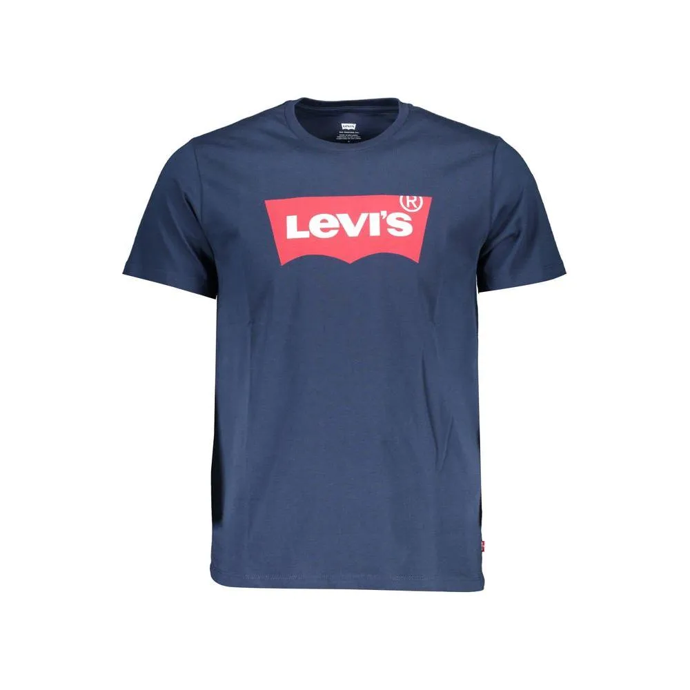 Levi's Blue Cotton Men T-Shirt