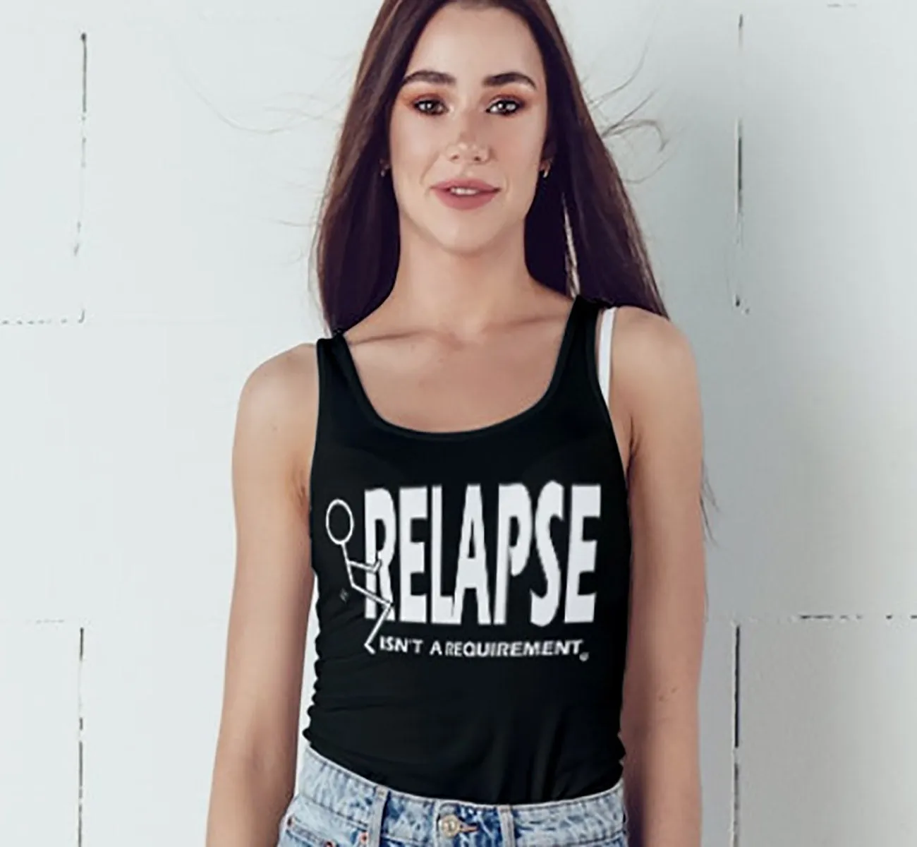 ltt- Relapse Isn't Requirement Ladies Tank Tops