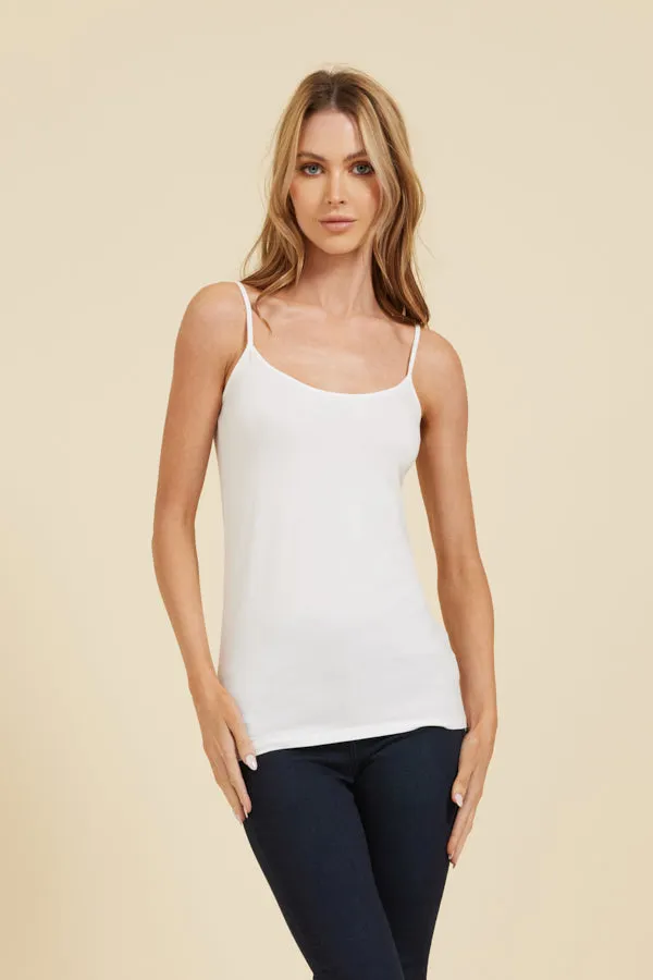 Majestic Basic Cami in Blanc