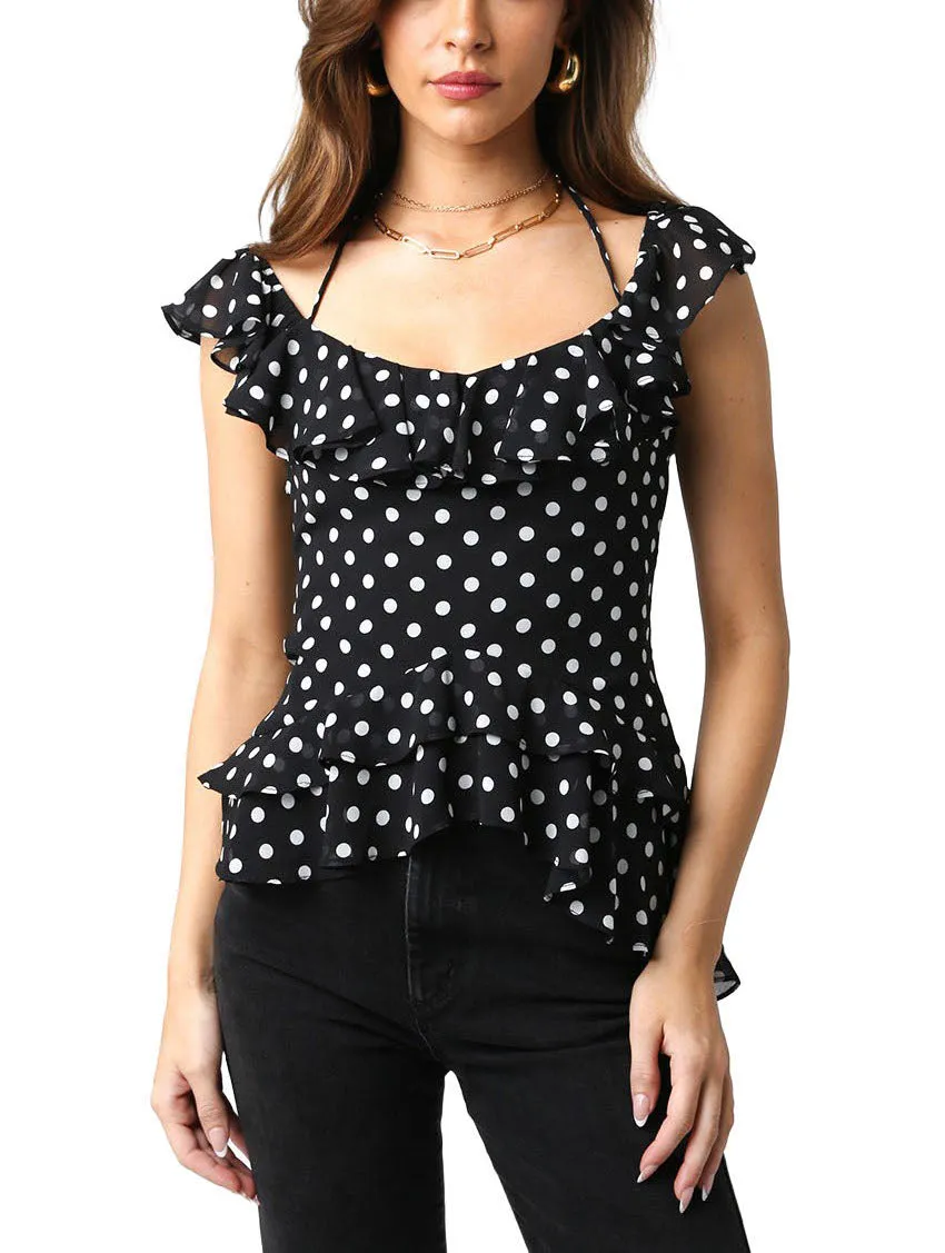 Melanie Polka Dot Top