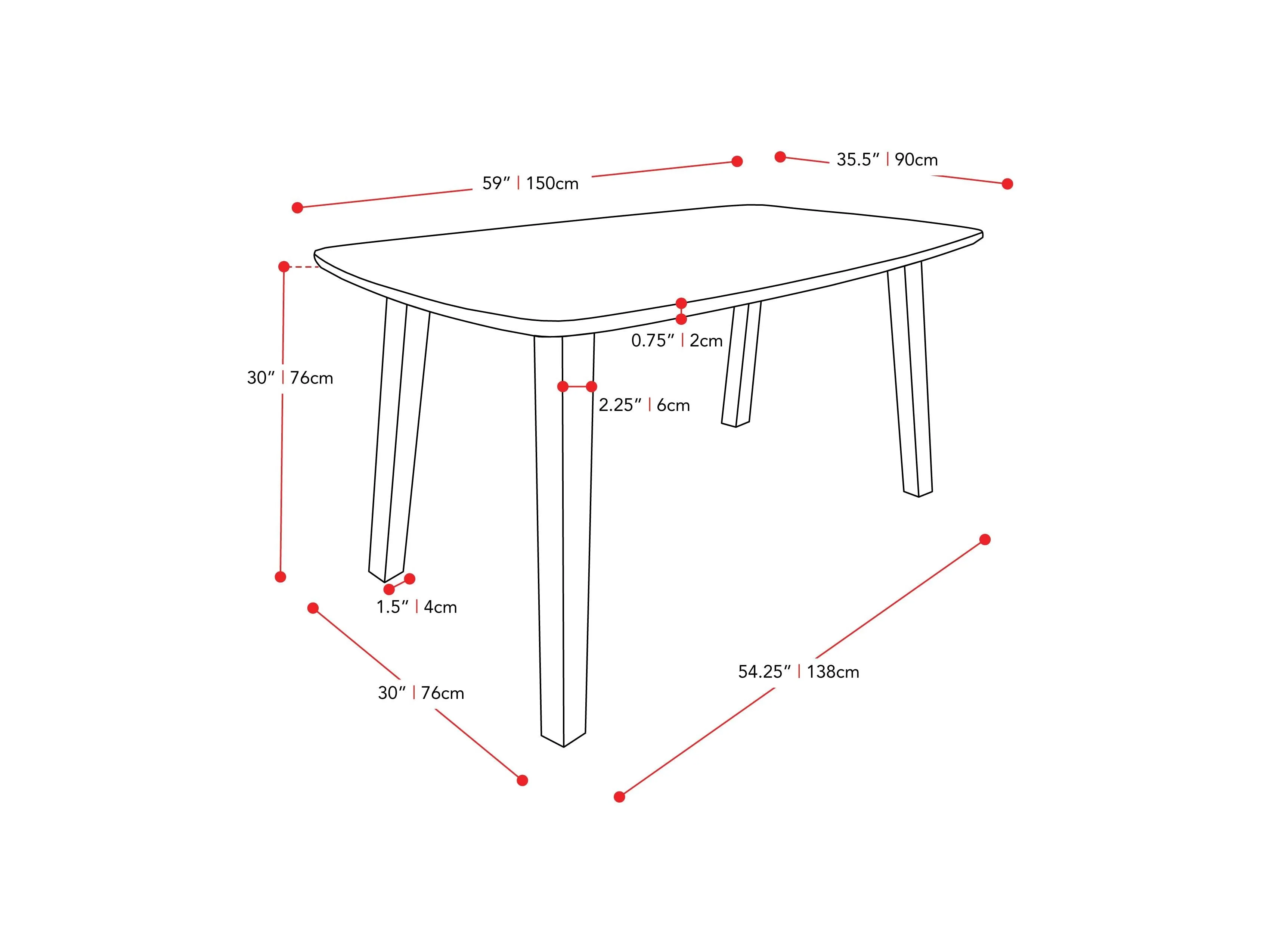 Mid Century Modern Dining Table