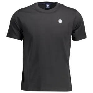 North Sails Black Cotton Men T-Shirt