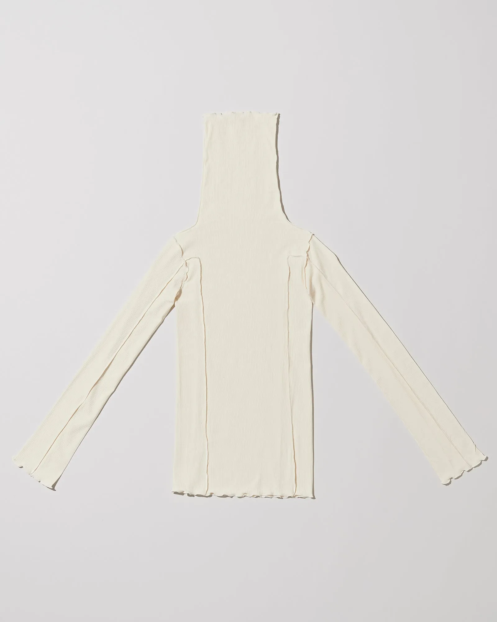 Omato Turtleneck - Organic Cotton Rib - Off White