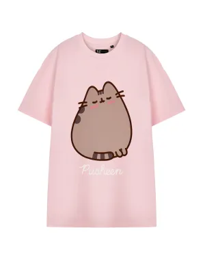 Pusheen Blush Womens Womens Pink Short Sleeved T-Shirt