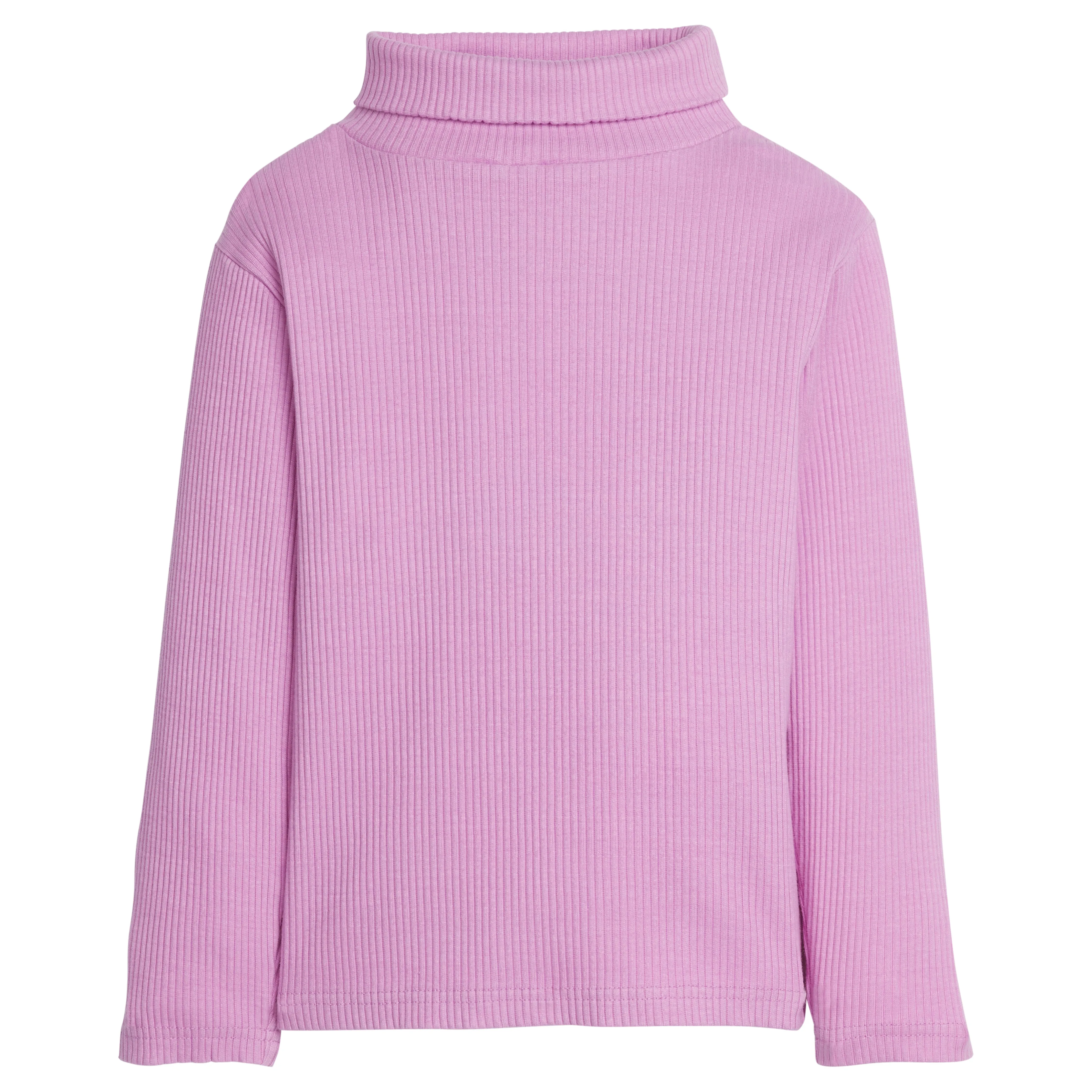 Ribbed Turtleneck- Petal