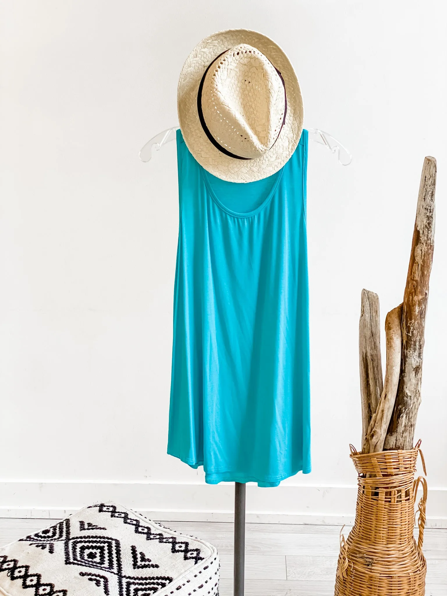 Solid Flowy Tank Top