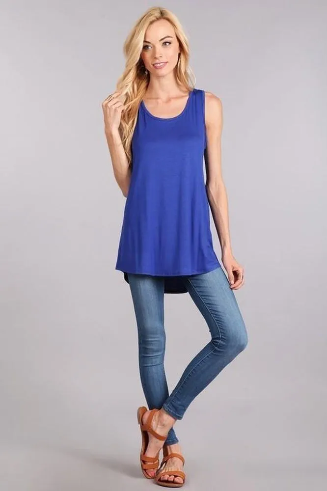 Solid Flowy Tank Top