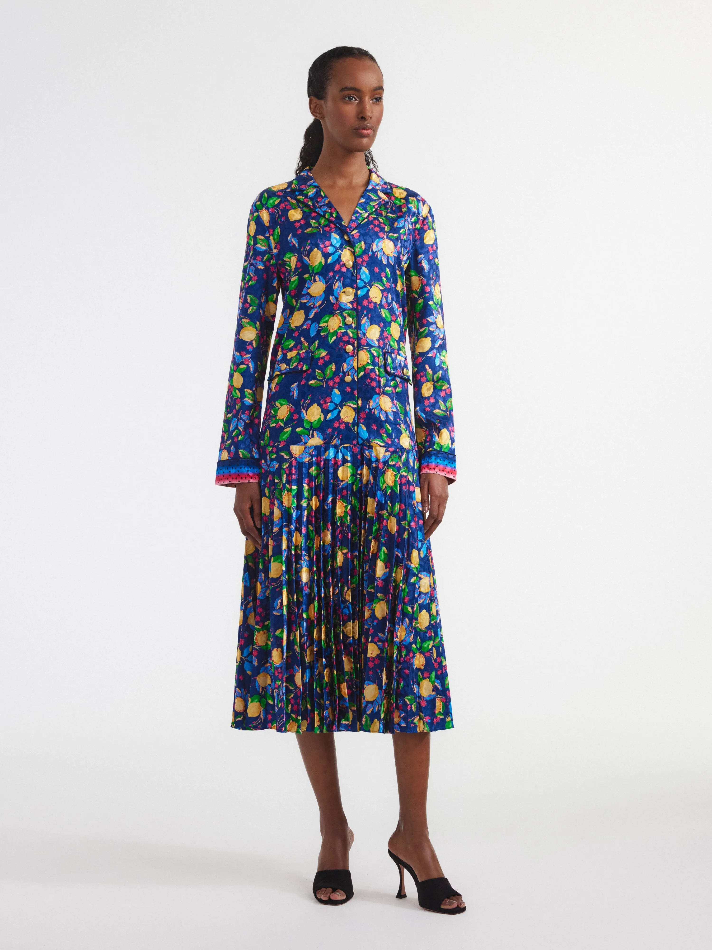 Sonia Dress in Limoncello Spectrum print