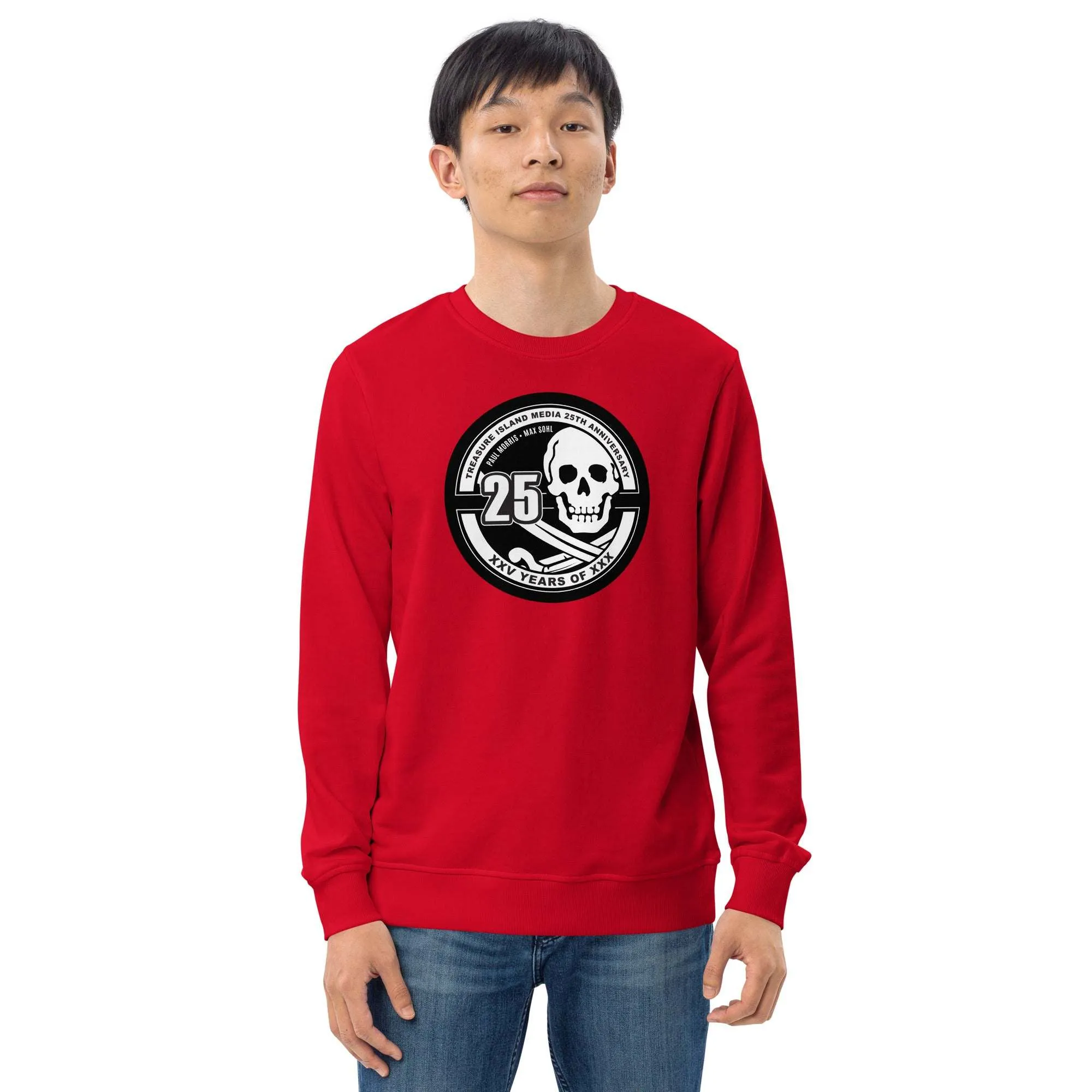 Tim 25th Anniversary Organic Crew Neck Pullover Sweatshirt