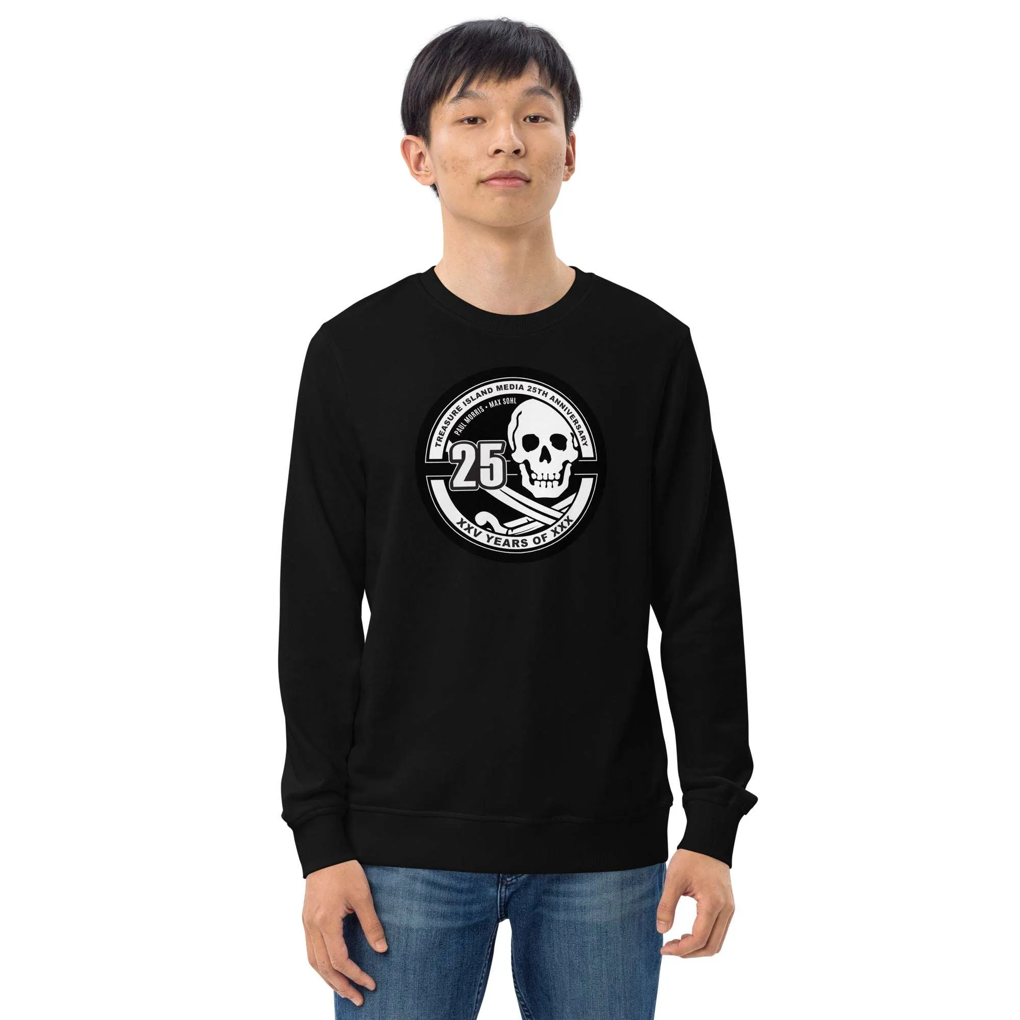 Tim 25th Anniversary Organic Crew Neck Pullover Sweatshirt