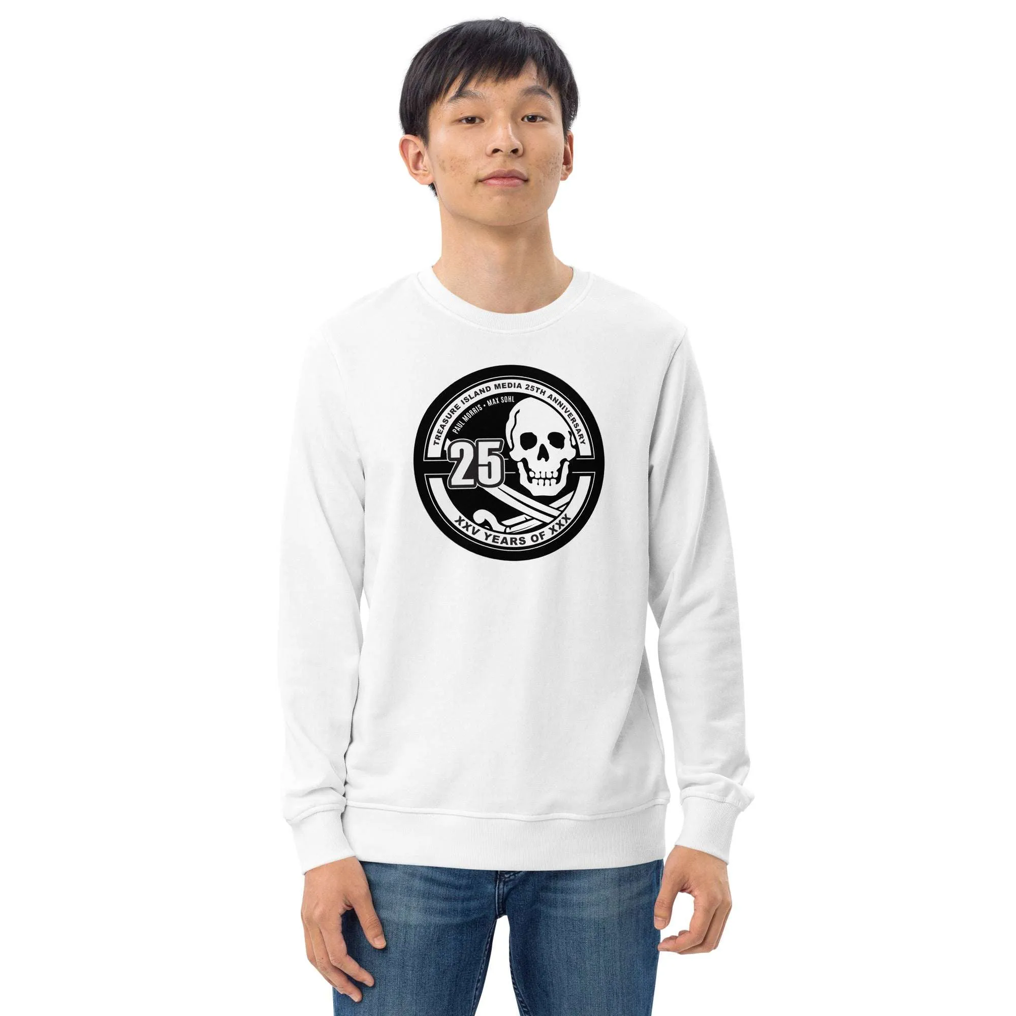 Tim 25th Anniversary Organic Crew Neck Pullover Sweatshirt