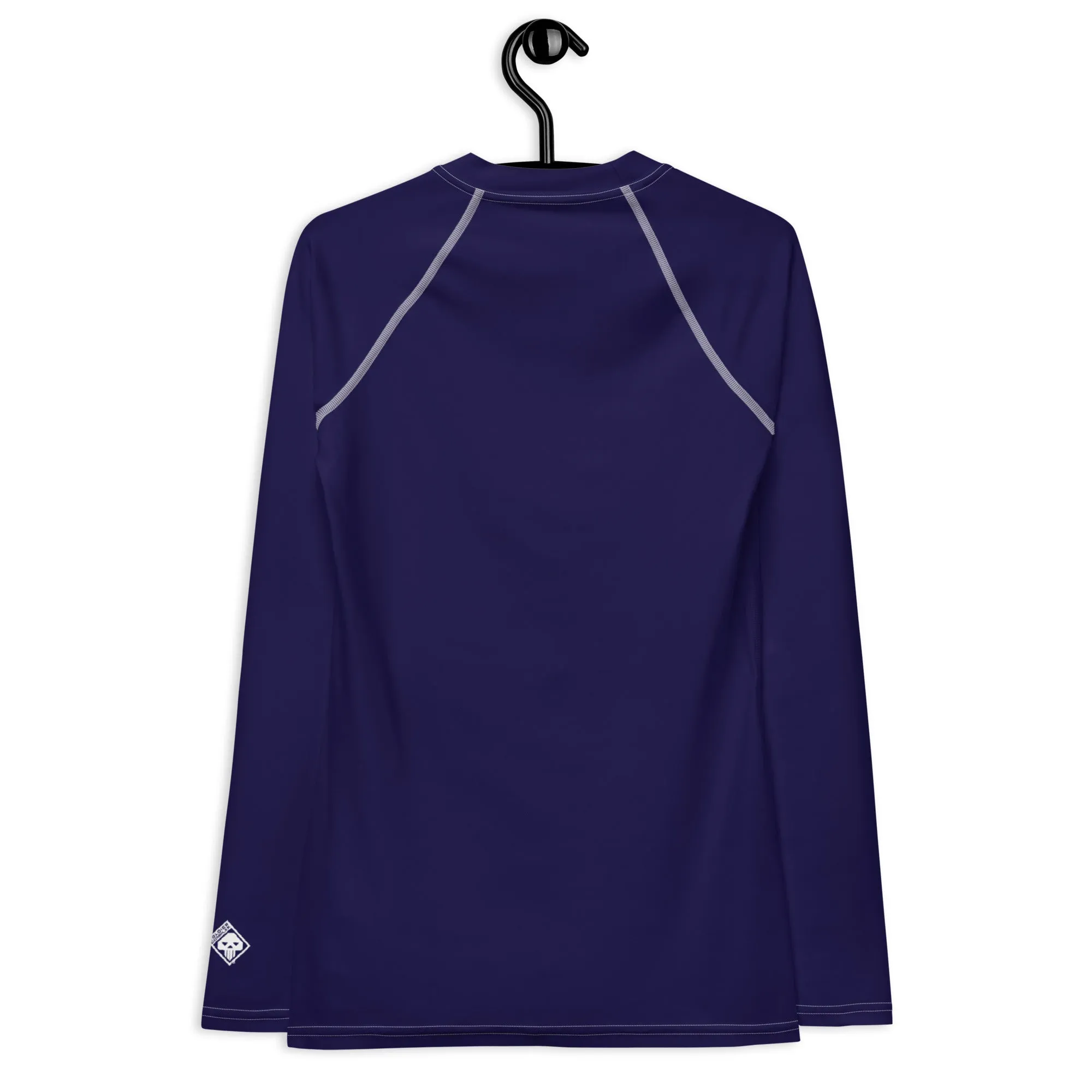 Timeless Style: Solid Color Rash Guard for Women - Midnight Blue