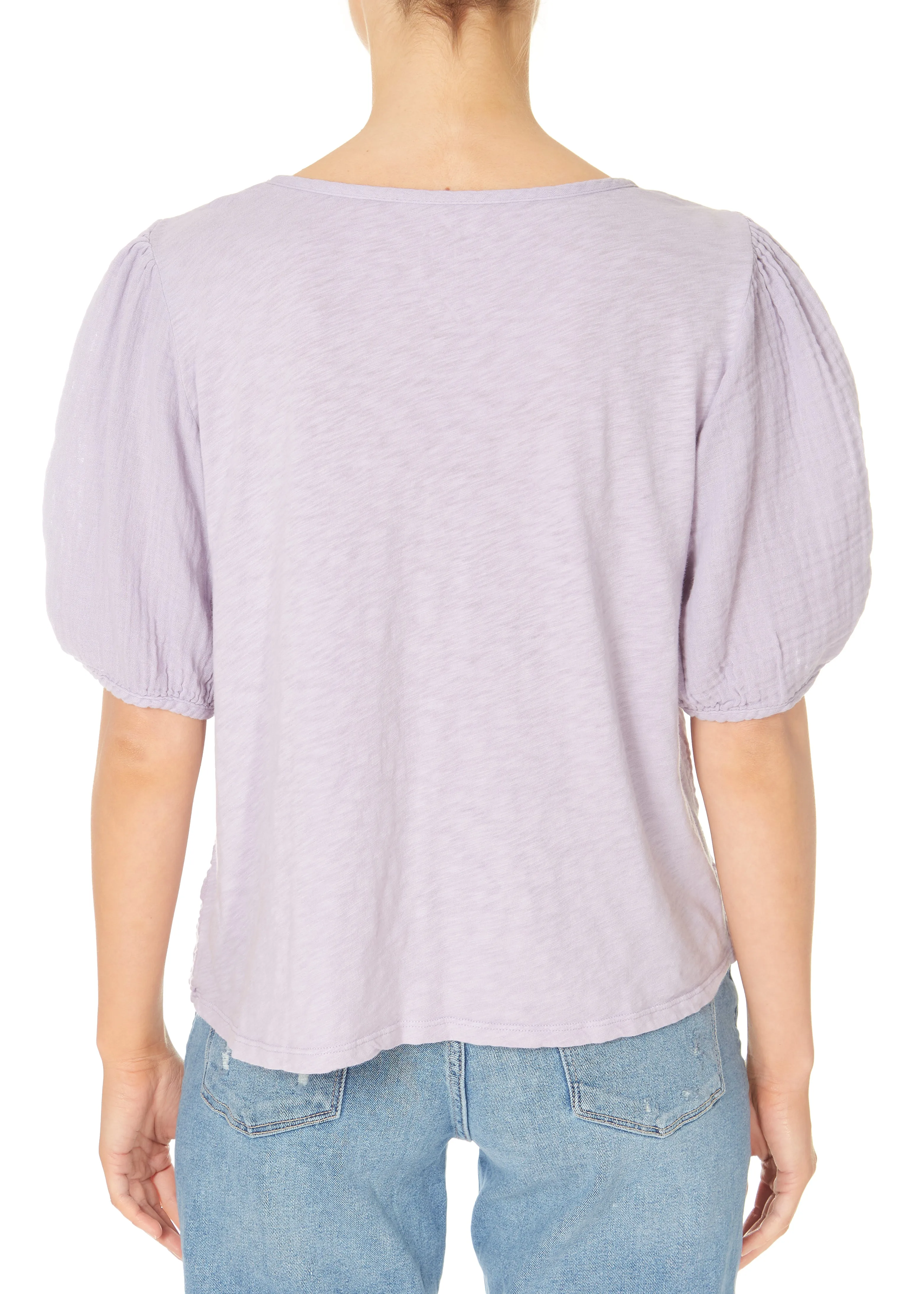 Velvet Louisa Cotton Waffle Top Lilac